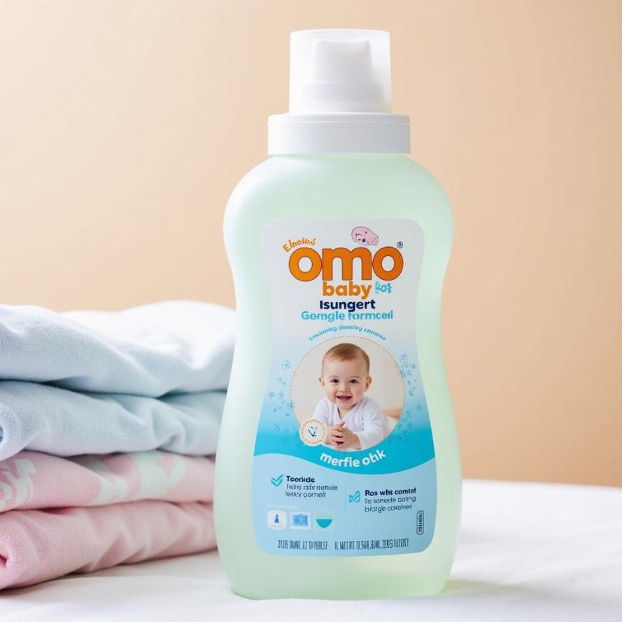 Nước giặt Omo trẻ sơ sinh an toàn cho bé